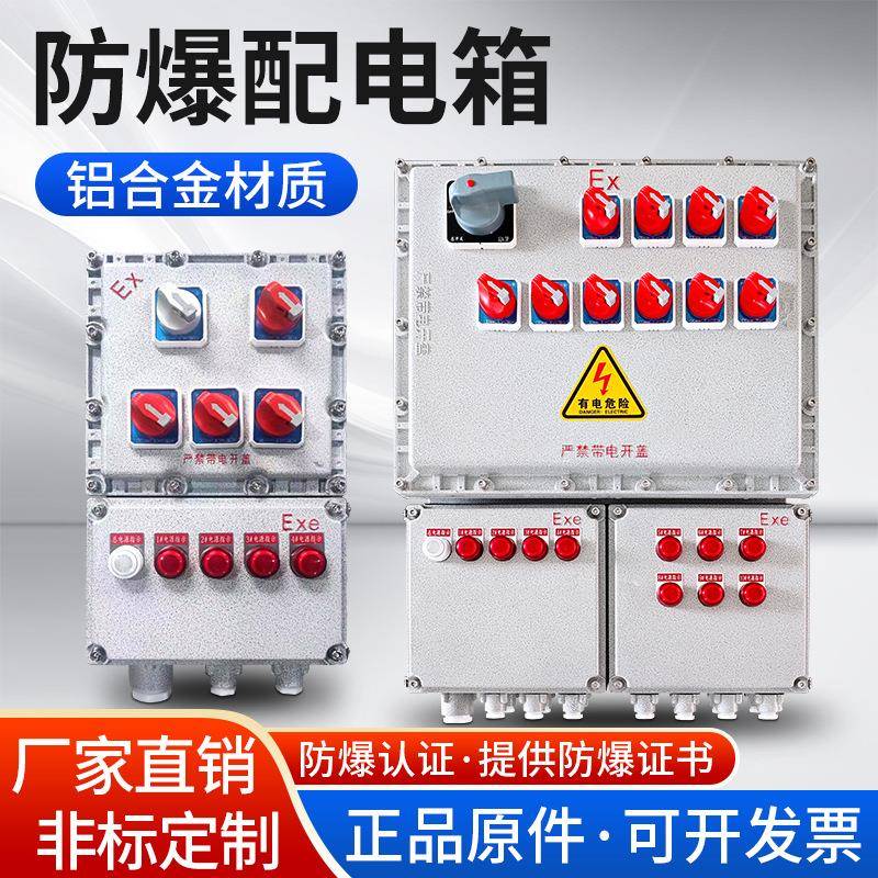 防爆配电箱BXM铝合金不锈钢材质室外配电箱IP65化工粉尘防爆定制