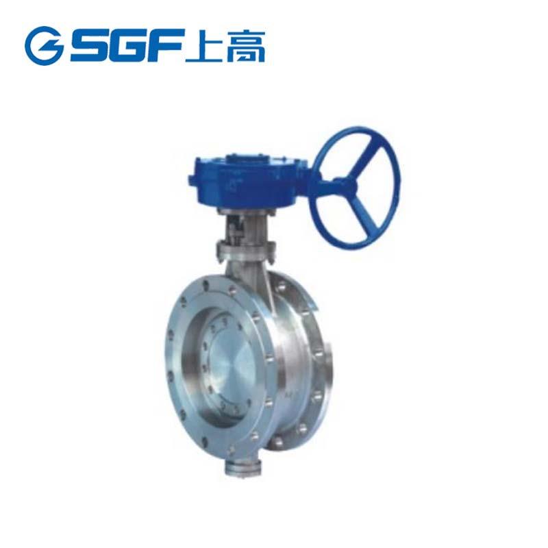 涡轮手动蝶阀D343H-16C铸钢法兰式弹性硬密封蝶阀蒸汽热电阀门