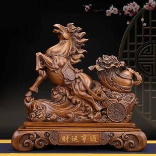 财运亨通招财马摆件家居客厅电视柜办公室装 饰工艺品乔迁开业送礼