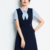 套装 职业连衣裙女幼儿园教师酒店前台接待夏季 气质工作服工装