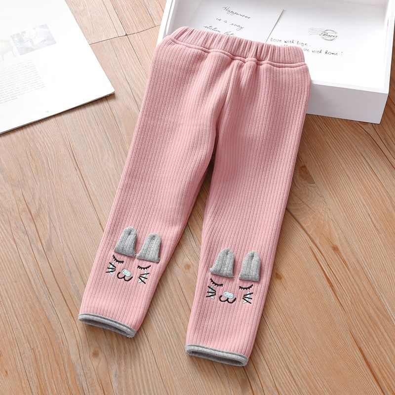 儿童针织薄绒打底裤女童弹力一体绒秋冬薄绒宝宝百搭外穿修身长裤,童装/婴儿装/亲子装,裤子,淘宝优惠券,粉丝福利购,淘宝优惠卷