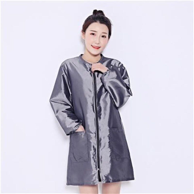 理发师工作服不沾发围裙工服美发职业外套罩衣防水工装防烫染发焗