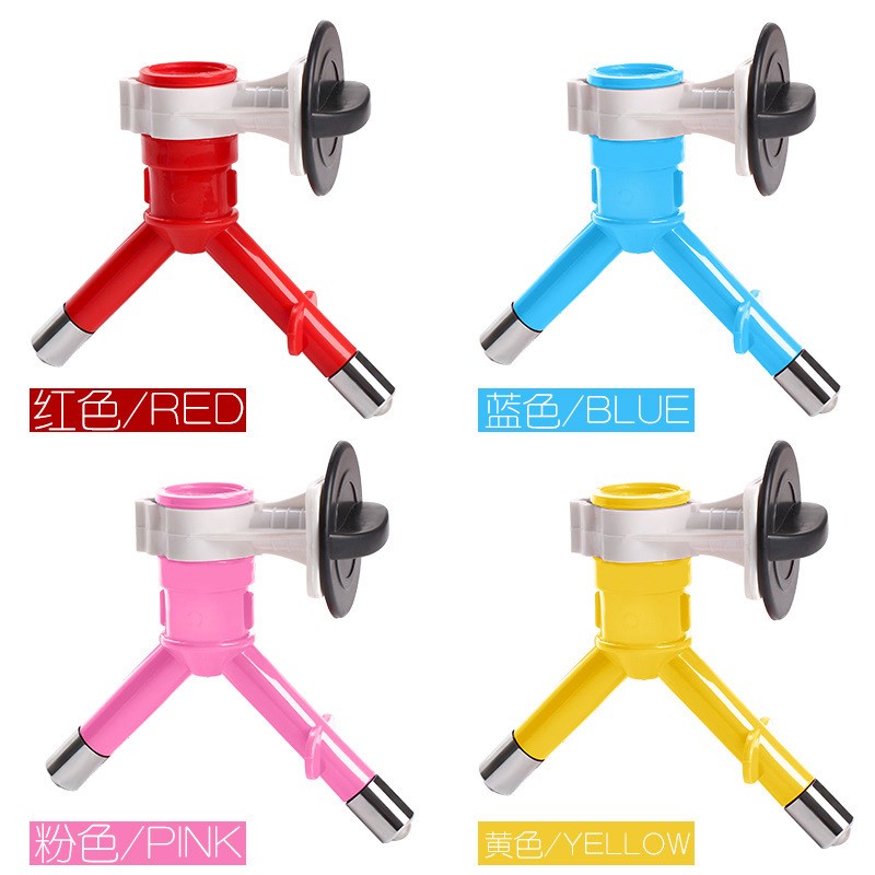 笼挂式宠物饮水头双头不锈钢金属水嘴狗狗猫咪自动喂水饮水器