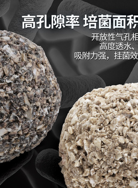 光特亿精粹球滤材陶瓷环细菌屋净水培菌纳米石英中空鱼缸过滤材料