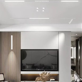 赛莱德白色磁吸灯COB轨道灯泛光灯LED灯线性灯办公客厅明装智能灯