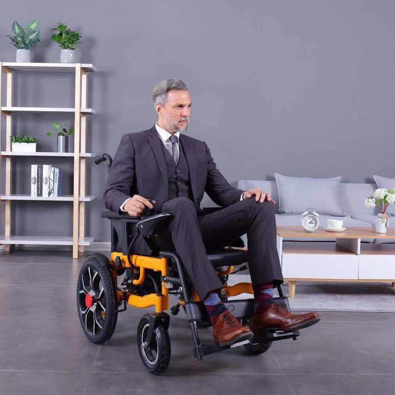 电动轮椅智能全自动残疾老年人折叠轻便多功能越野大轮四轮代步车
