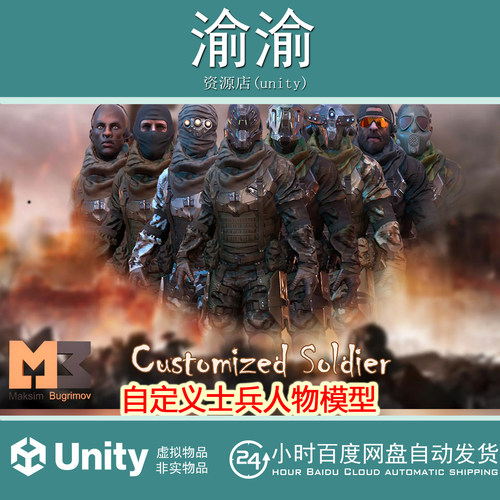 Unity PBR Customized Soldier 1.0自定义士兵人物模型