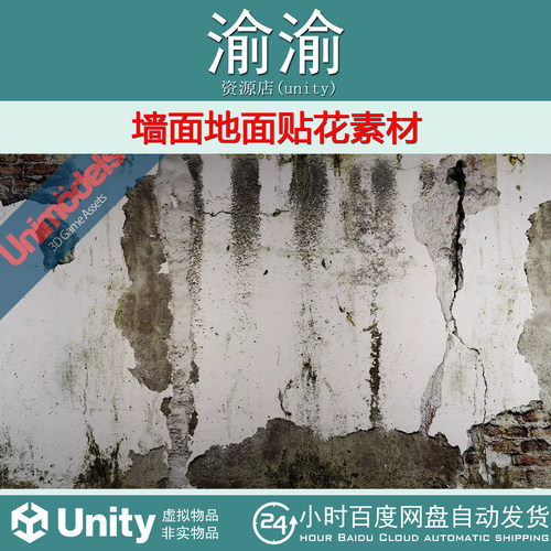 Unity Walls and floors decals Vol. 3 v1.0 墙面地面贴花素材