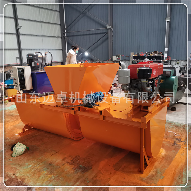 路缘石滑膜成型机农田渠道改造轨道自走式成型机全自动修水渠用