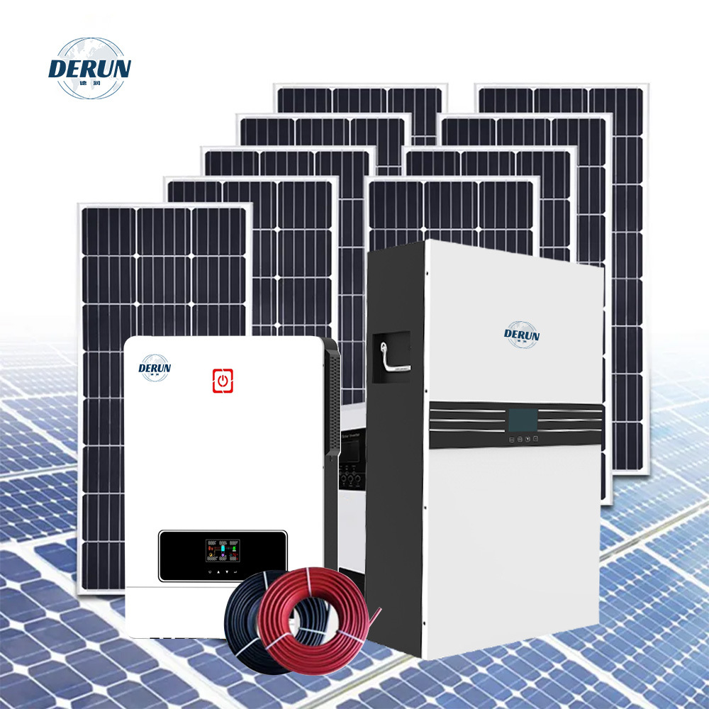 太阳能光伏发电机组 太阳能离网发电系统蓄电光伏供电储能电站