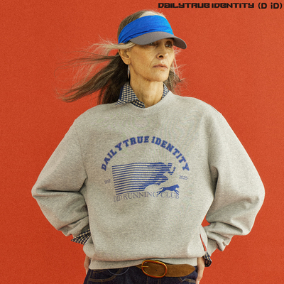 DID DAILY:Nora “小狗跑步俱乐部”船型领双面空气层复古卫衣