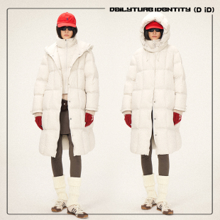 假两件90白鸭绒长款 Embry 泡芙羽绒服 DAILY DID