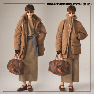 90白鹅绒派克羽绒服25冬新品 DID 环保皮草工装 Celeste DAILY