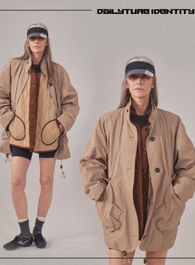 DID DAILY:Ariel2件套多穿复古巴恩风工装90白鹅绒羽绒服夹克外套