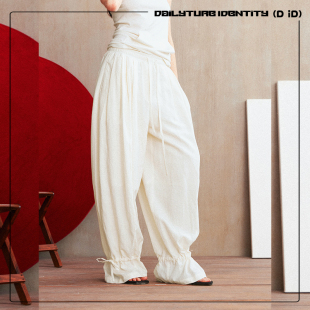 莱赛尔天丝亚麻混纺多穿直筒灯笼裤 Niamh 26新 DAILY DID