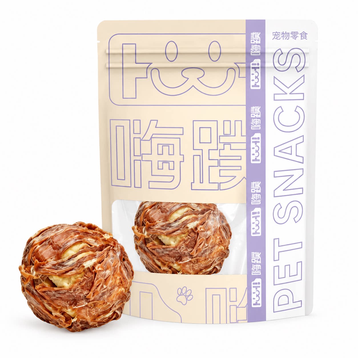鸭肉圈牛皮训练大型犬