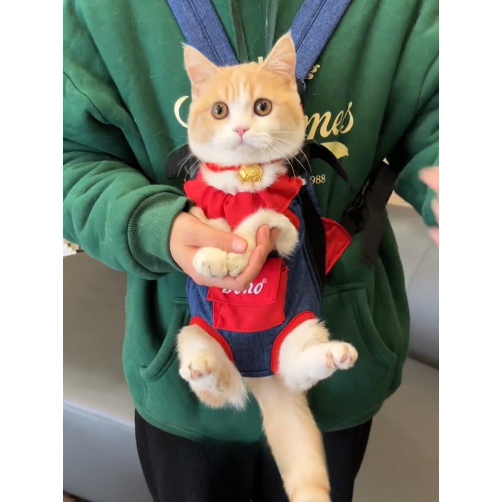 采购产品便携式猫袋，轻型宠物背包，抗压力，高看胸袋，小型狗手