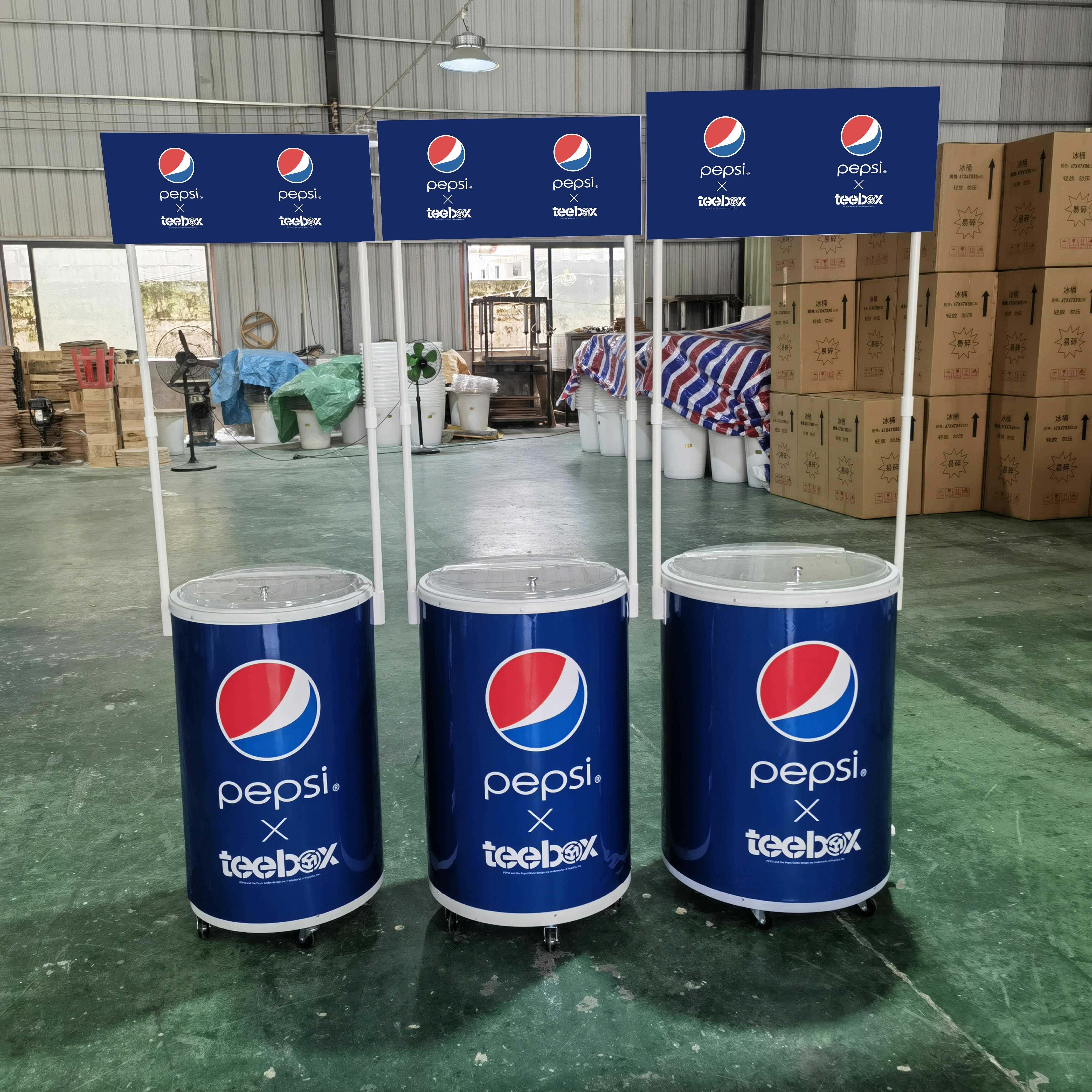 户外冰桶 广告冰桶 保温冰桶 饮料桶 PVC双层冰桶 空白冰桶