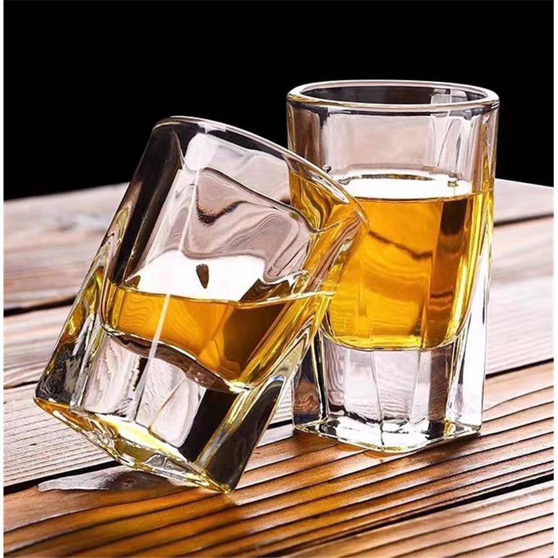 玻璃白酒杯二两半150ml毫升杯子2两3两三两酒杯啤酒小高级感家用