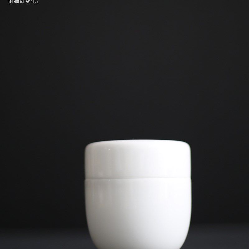 白瓷茶叶罐小号 迷你茶罐子 式旅行茶盒玉泥普洱存储茶