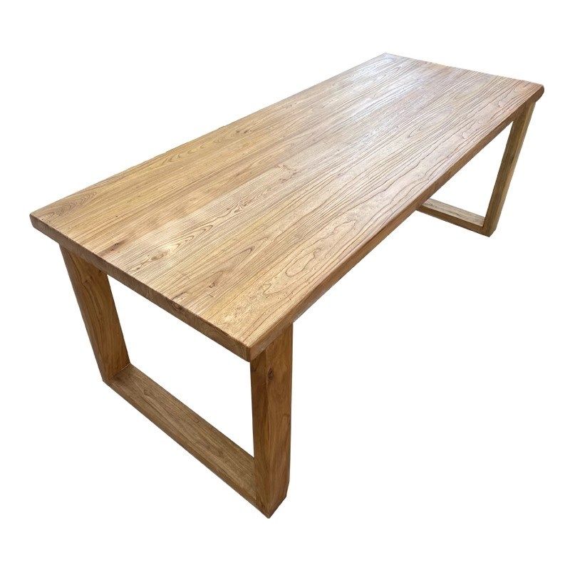 老榆木莫比恩板桌家用餐桌莫比工作吧台书桌实木电脑桌办公桌书法