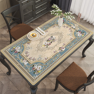 欧式餐桌桌垫防水防油防烫免洗桌布高级感茶几垫子高端奢华餐桌垫