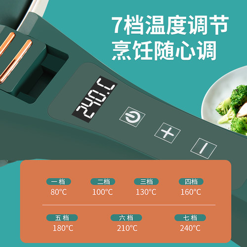 W大功率电炒菜炒锅多功能一体式插电家用粘锅蒸煮炒煎电锅