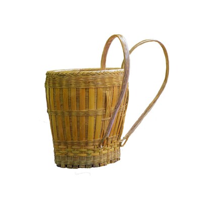 三穗竹编背篓大号背篼市场买菜贵州背萝竹编竹筐框收纳筐舞台道具