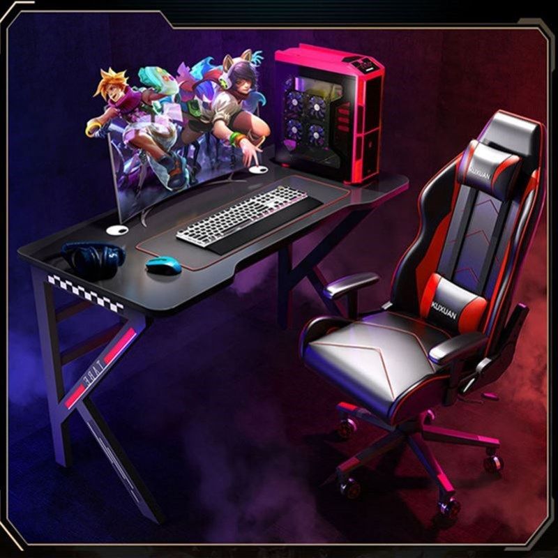 电脑桌台式一体网咖电竞桌椅写字桌办公桌卧室书桌游戏桌
