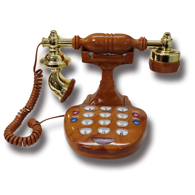 时尚新款欧式简约 仿古摆饰复古有线欧式座机 家用固定办公电话机