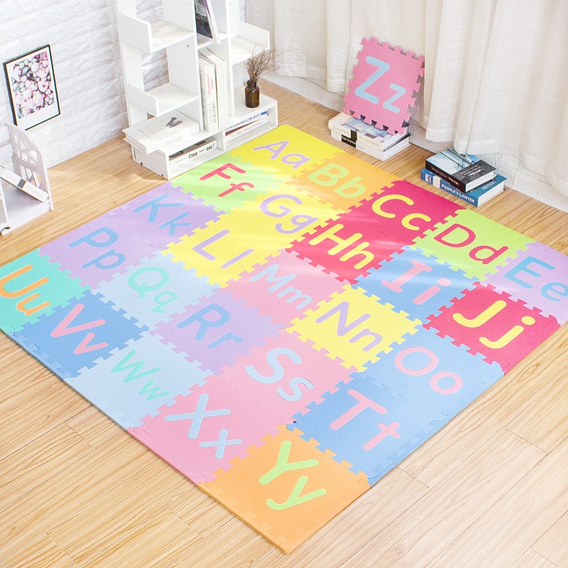 出口儿童拼接爬爬垫字母数字拼图垫客厅满铺卧室床边宝宝爬行地垫