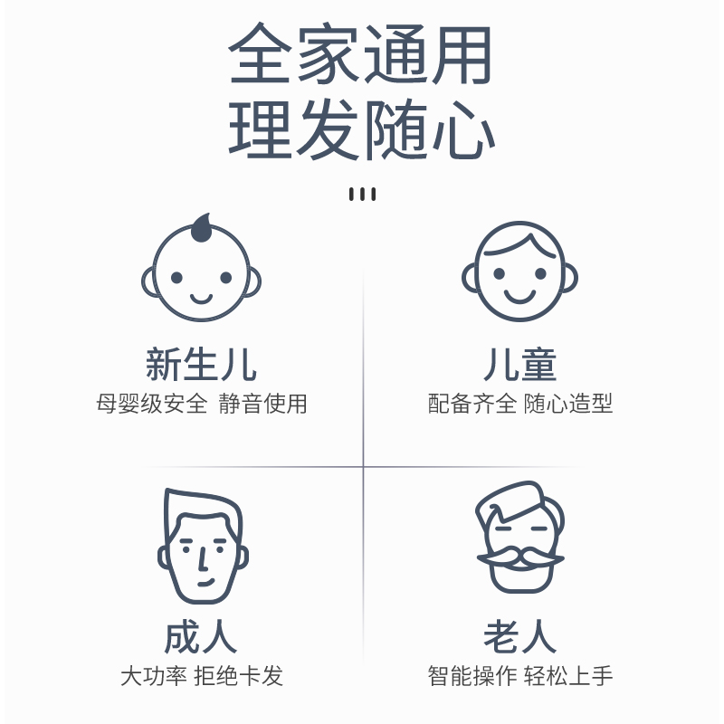 理发器电推剪头发神器专业电推子剃头刀自己剪家用理发工具套装