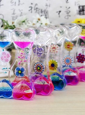 油漏玩具创意塑料漏斗动物油水滴液体沙漏摆件动感计时器儿童礼物