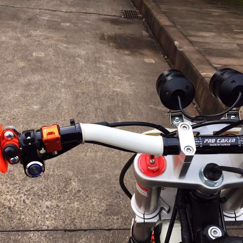 新款铝合金手把开关 改装加装车把防水开关 摩托大灯断电开关