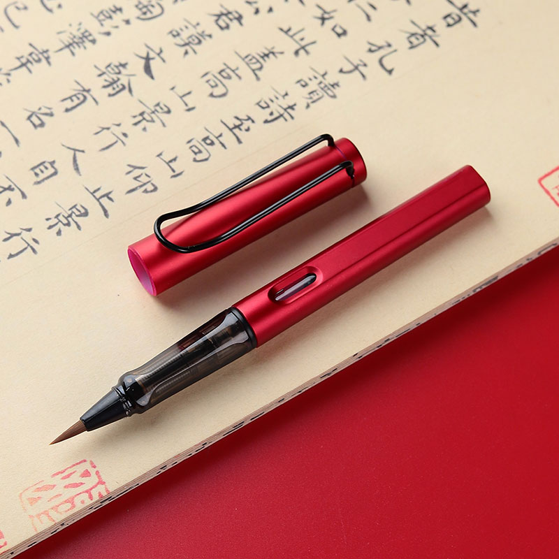 卫庄软笔钢笔式毛笔小楷秀丽笔软头笔小字书法笔仿钢笔款软笔头可