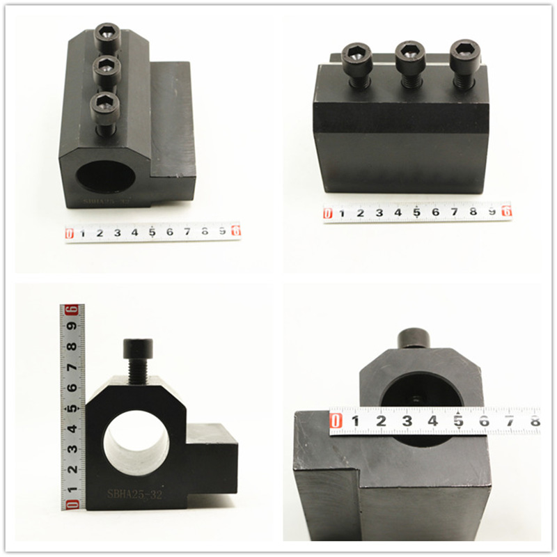数控车床辅助刀座刀杆内孔刀套 加工中心U钻 四方刀架钻夹25/32方