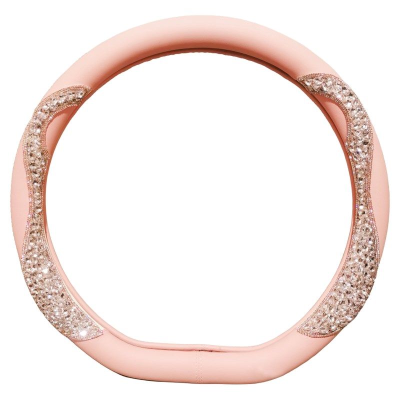 卡通可爱方向盘套四季通用女神水钻汽车把套创意粉色奔驰宝马奥迪