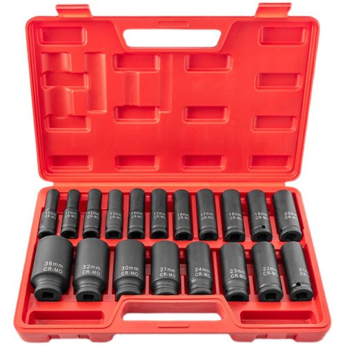 1/2加长梅花套筒套装气动电动扳手大飞小风炮12角梅花组套筒头子