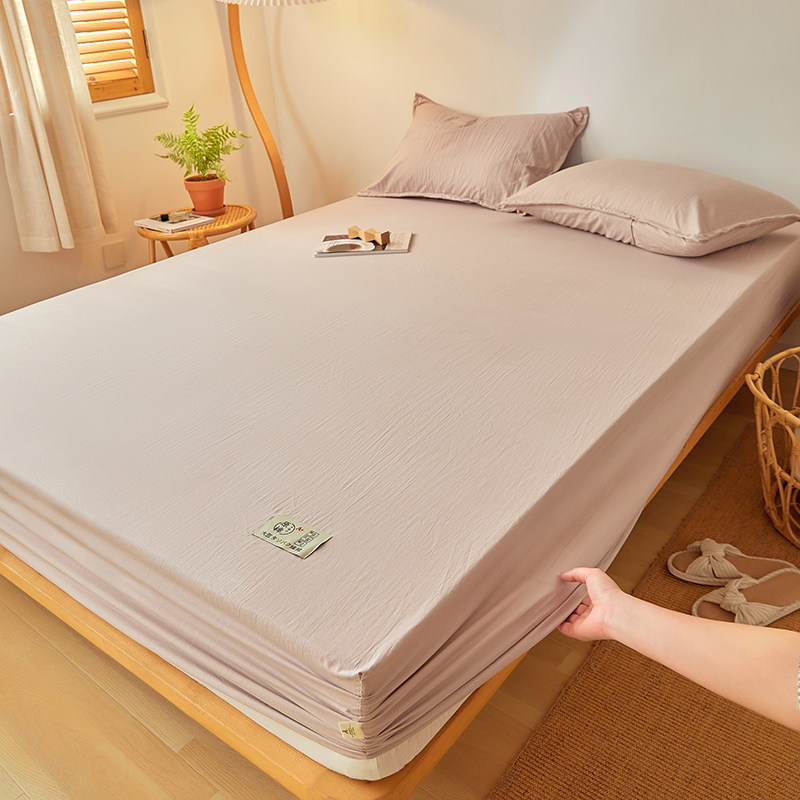 A类纯棉床笠单件可水洗全棉席梦思床垫保护罩防水床单床套防滑套