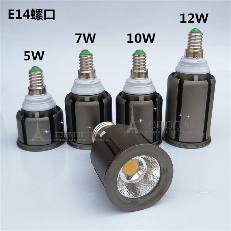 LED灯杯聚光灯泡E27/E14螺口GU10/G5.3插脚服装店cob筒灯射灯光源,家装灯饰光源,LED球泡灯,淘宝优惠券,粉丝福利购,淘宝优惠卷