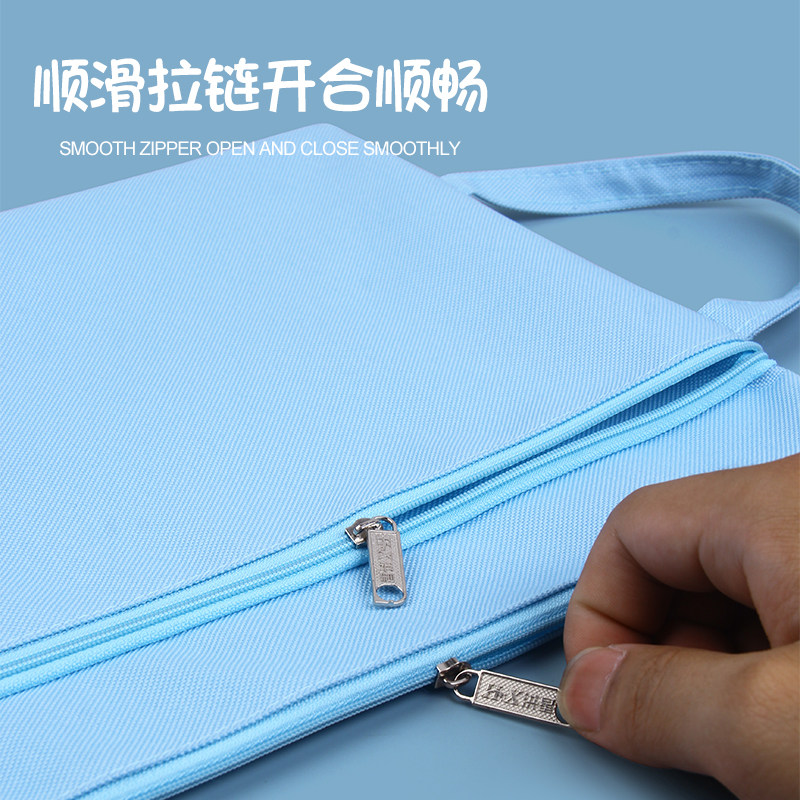 A4小学生用文件袋帆布大容量科目袋学习资料补习试卷收纳袋学科