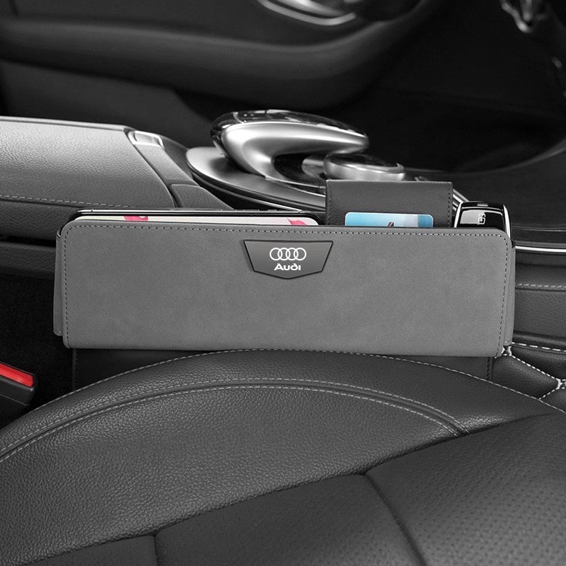 适用于新奥迪A4L座椅缝隙A3LA6LA5A7 A8LQ5L内饰椅缝翻毛皮储物盒