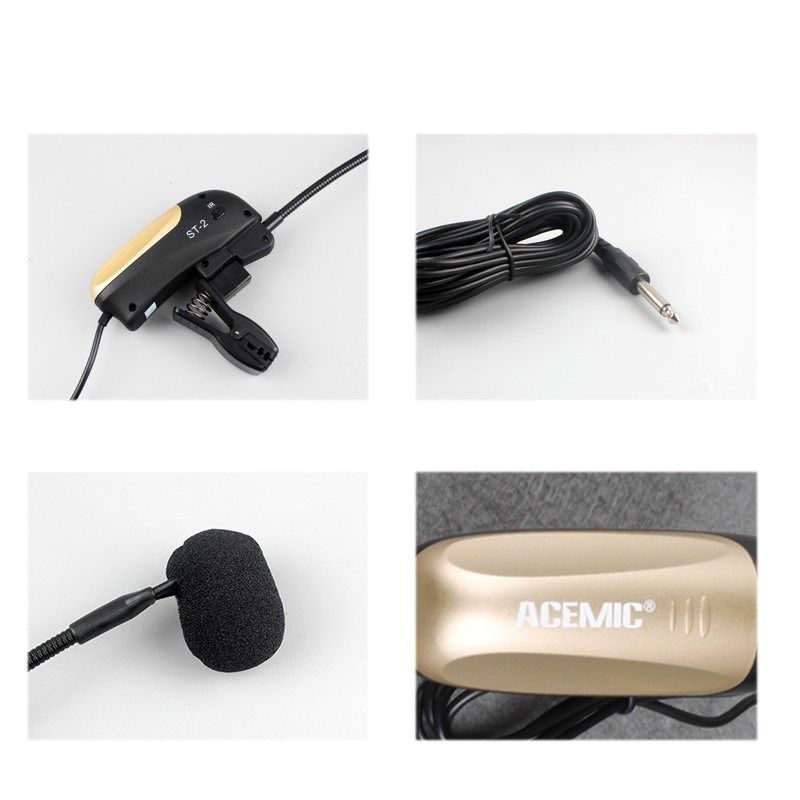 爱尚达 职业萨克斯专用麦克风ST-2即插即用6米线咪芯有线电容话筒