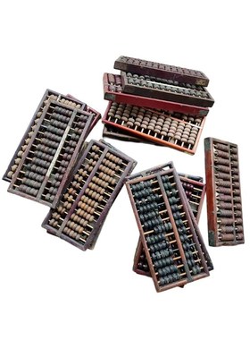 老式算盘老物件80年代个人收藏品木质算珠农家乐民宿道具旧货摆件