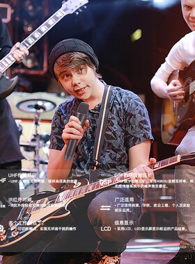 力卡EZ MI4真分集四通道无线麦克风1拖4专业唱歌舞台演出手持话筒