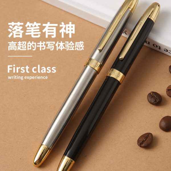 果亦钢笔0.38暗尖财务硬笔书法练字学习办公文具礼品商务高档签字