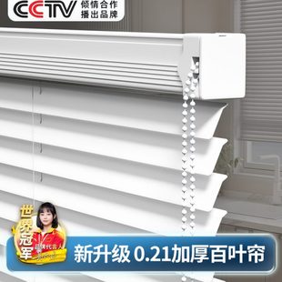 遮阳卫生间浴室厕所遮挡帘遮光卷帘 免打孔百叶窗帘办公室2024新款