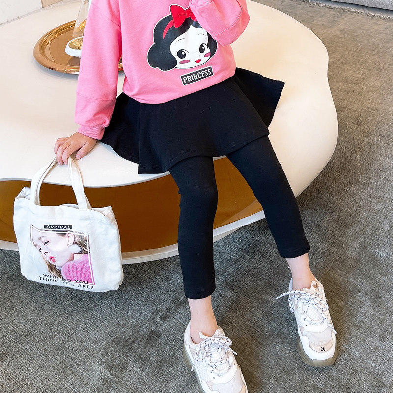 女童假两件裙裤女宝宝打底裤裙秋冬装儿童婴儿外穿洋气长裤子加绒,童装/婴儿装/亲子装,裤子,淘宝优惠券,粉丝福利购,淘宝优惠卷