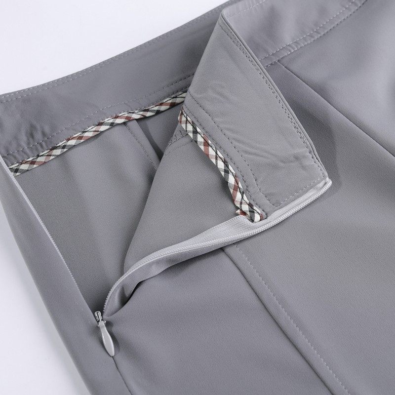 2021秋冬西装裤女直筒宽松垂坠感南韩丝阔腿裤拖地高腰侧拉链质感