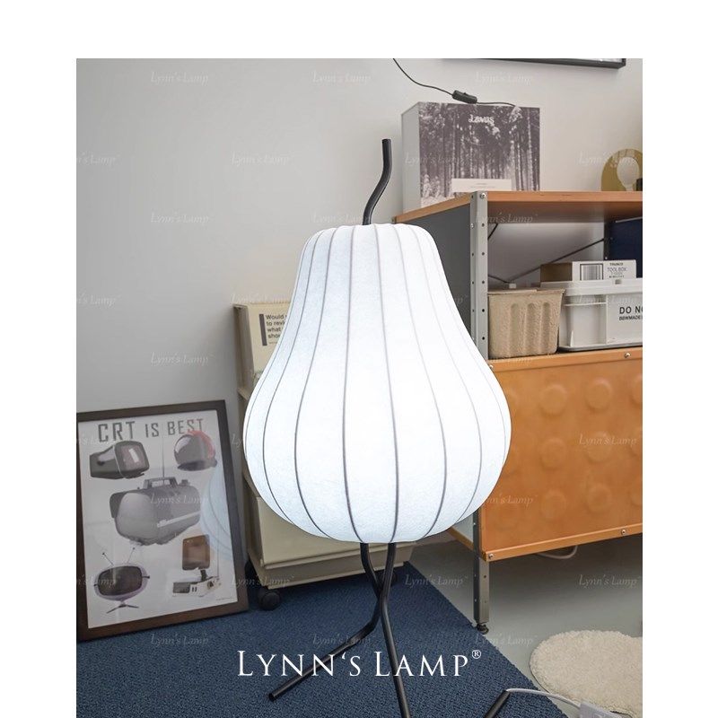 lynns立意梨子落地灯日式卧室蚕丝中古网红装饰艺术床头氛围灯具